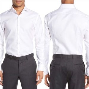 Hugo Boss Sharp Fit White Dress Shirt 